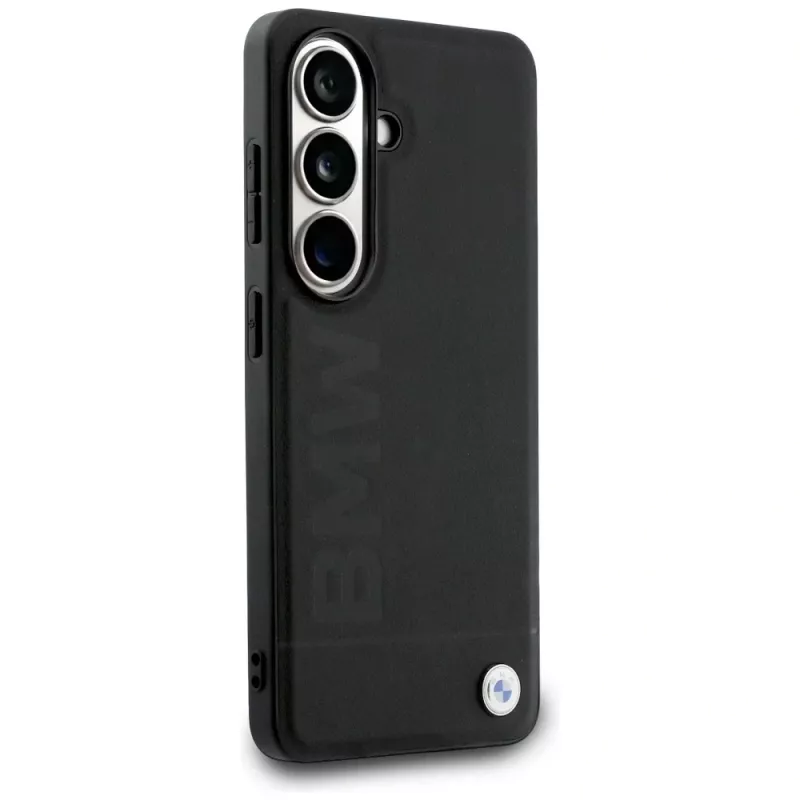 BMW Leather Hot Stamp MagSafe Case para Samsung Galaxy S26+ negro