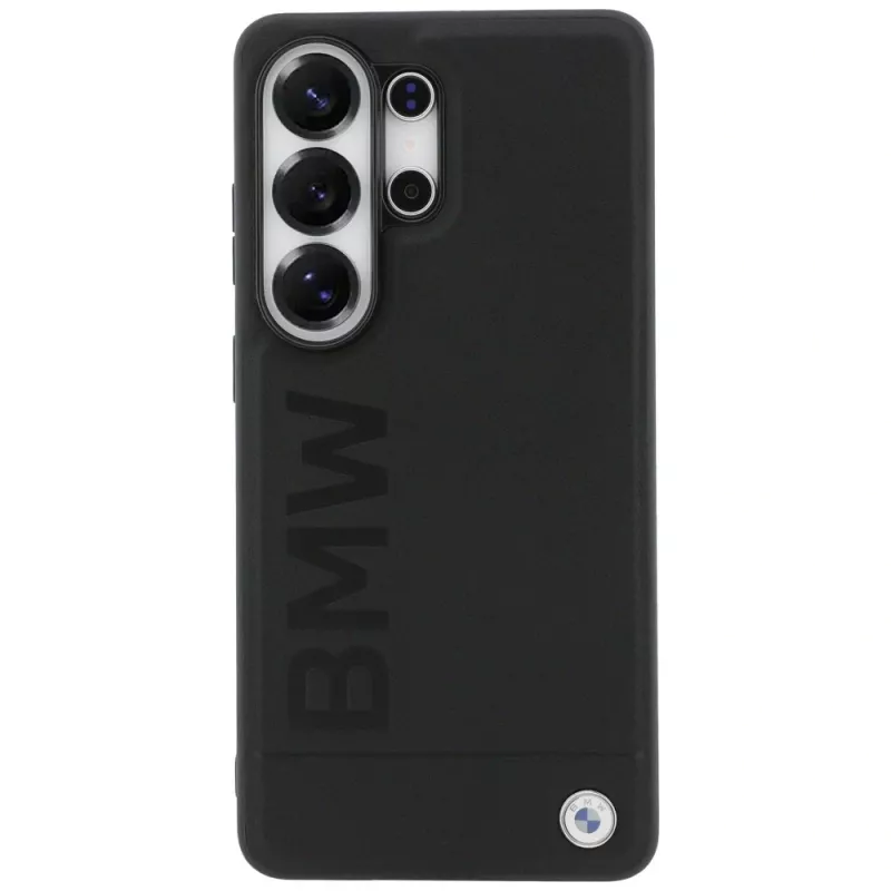 BMW Leather Hot Stamp MagSafe Case para Samsung Galaxy S26 Ultra negro