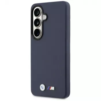 Funda MagSafe BMW M Metal Logo para Samsung Galaxy S26 azul marino