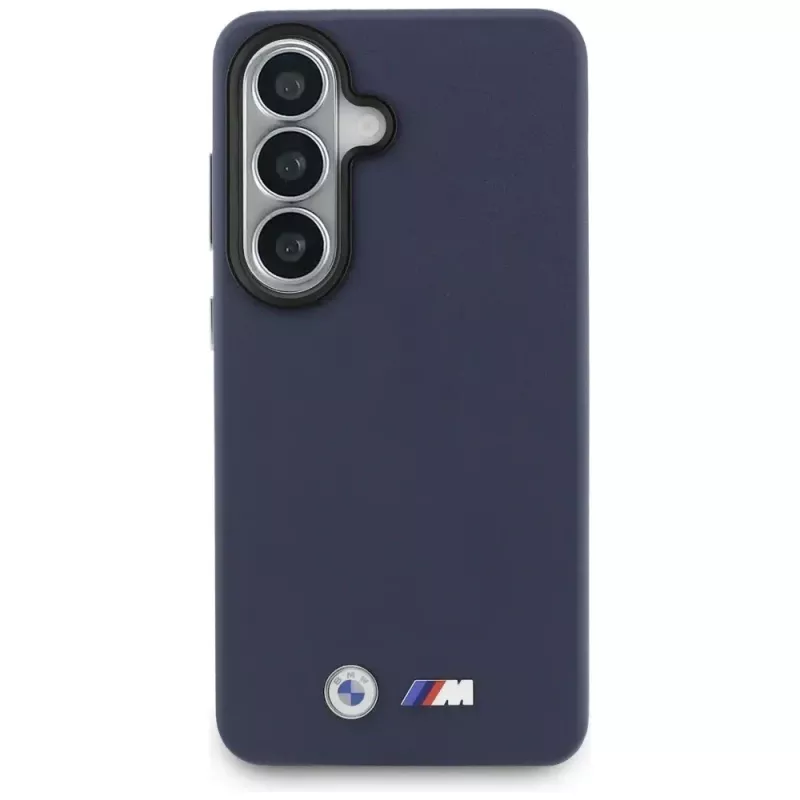 Funda MagSafe BMW M Metal Logo para Samsung Galaxy S26 azul marino