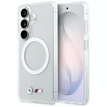 Funda MagSafe BMW IML Shockproof Metal Logo para Samsung Galaxy S26 transparente