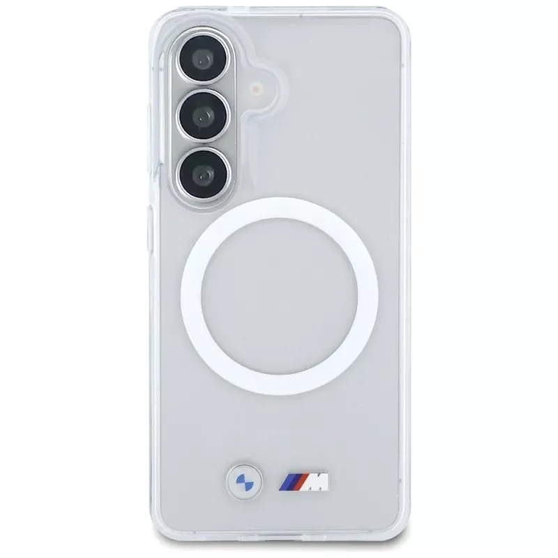 Funda MagSafe BMW IML Shockproof Metal Logo para Samsung Galaxy S26 transparente