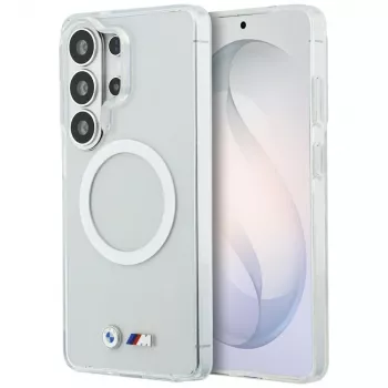 Funda MagSafe BMW IML Shockproof Metal Logo para Samsung Galaxy S26 Ultra transparente