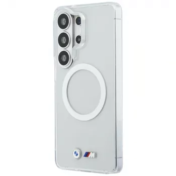 Funda MagSafe BMW IML Shockproof Metal Logo para Samsung Galaxy S26 Ultra transparente