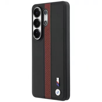 Funda MagSafe BMW Perforated Stripe Logo para Samsung Galaxy S26 Ultra roja