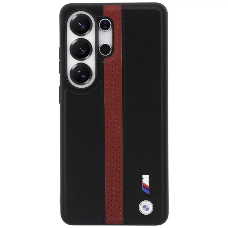 Funda MagSafe BMW Perforated Stripe Logo para Samsung Galaxy S26 Ultra roja