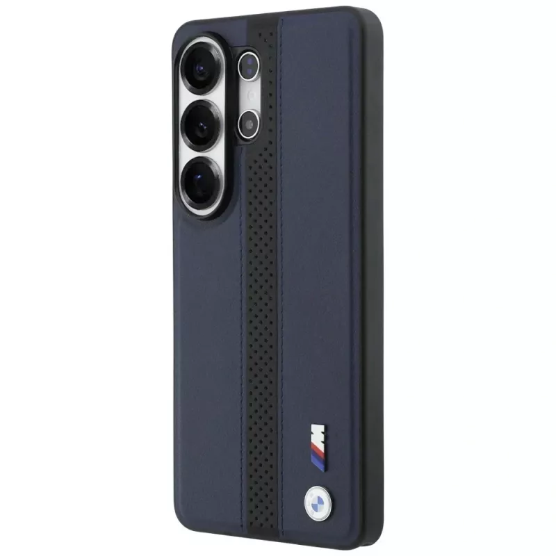 Funda MagSafe BMW Perforated Stripe Logo para Samsung Galaxy S26 Ultra - azul marino