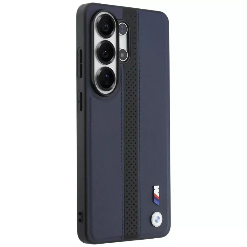 Funda MagSafe BMW Perforated Stripe Logo para Samsung Galaxy S26 Ultra - azul marino