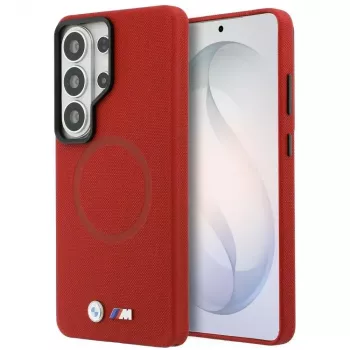 Funda MagSafe BMW M Metal Logo para Samsung Galaxy S26 Ultra roja