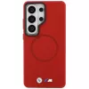 Funda MagSafe BMW M Metal Logo para Samsung Galaxy S26 Ultra roja