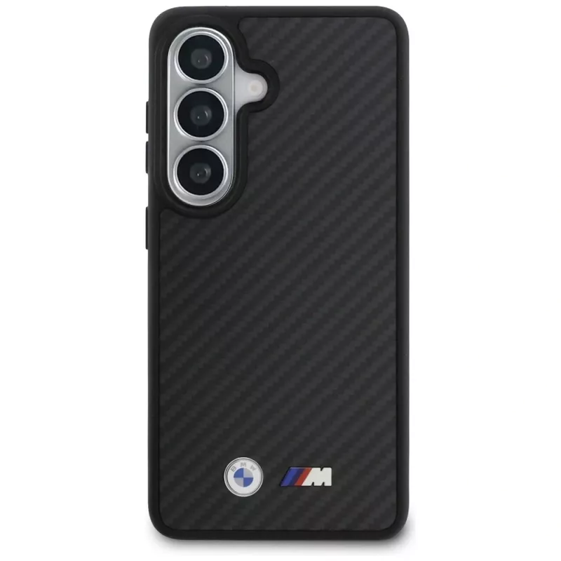 Funda MagSafe BMW M Kevlar Logo para Samsung Galaxy S26 negra