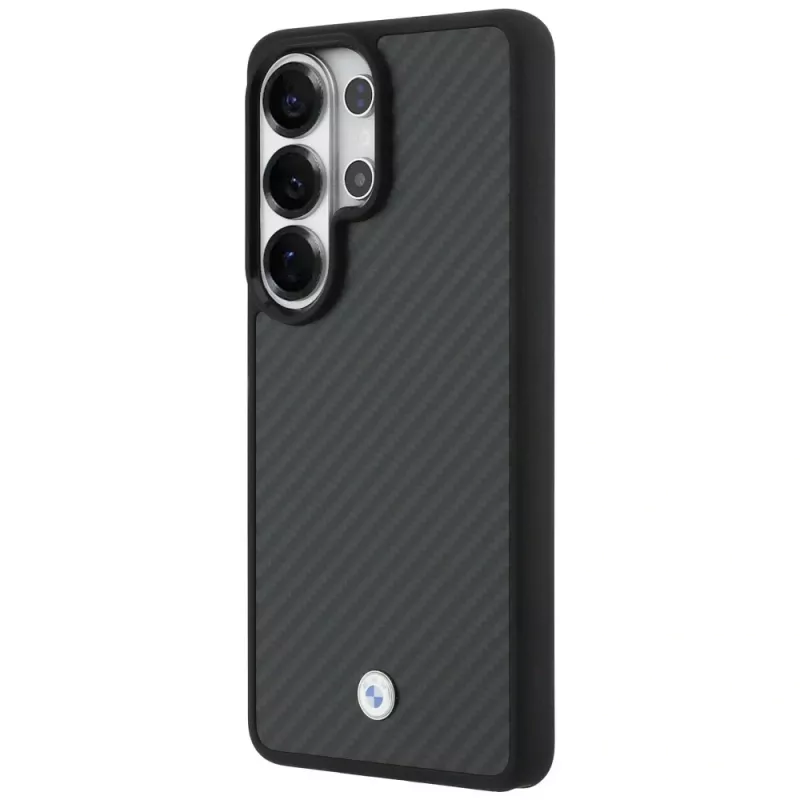 Funda MagSafe BMW Sign Magnetic Carbon Fiber para Samsung Galaxy S26 Ultra negra