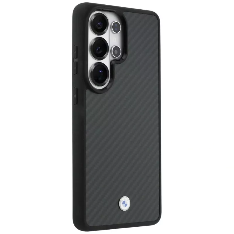 Funda MagSafe BMW Sign Magnetic Carbon Fiber para Samsung Galaxy S26 Ultra negra