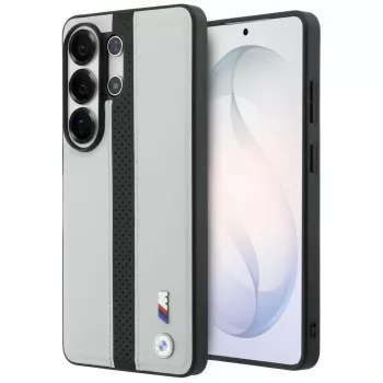 Funda MagSafe BMW Perforated Stripe Logo para Samsung Galaxy S26 Ultra gris