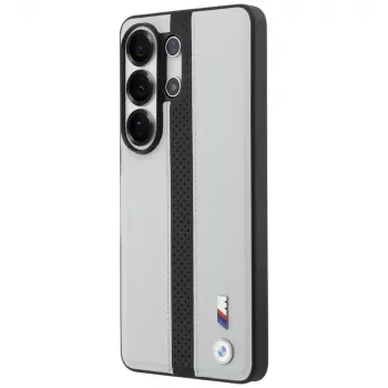 Funda MagSafe BMW Perforated Stripe Logo para Samsung Galaxy S26 Ultra gris