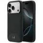 Mercedes Funda MagSafe de Piel Efecto Madera y Curve para iPhone 17 Pro Max Negro