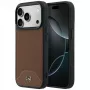 Mercedes Funda MagSafe de Piel Efecto Madera y Curve para iPhone 17 Pro Camel