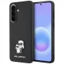 Funda Karl Lagerfeld Saffiano con Karl & Choupette Metal Logo para Samsung Galaxy A57 5G, negro