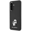 Funda Karl Lagerfeld Saffiano con Karl & Choupette Metal Logo para Samsung Galaxy A57 5G, negro