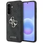 Guess Leather 4G Metal Logo Funda para Samsung Galaxy A57 5G, Negro