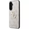 Guess Leder 4G Metal Logo Funda para Samsung Galaxy A37 5G Rosa