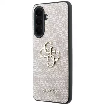 Guess Leder 4G Metal Logo Funda para Samsung Galaxy A37 5G Rosa