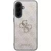 Guess Leder 4G Metal Logo Funda para Samsung Galaxy A37 5G Rosa