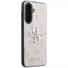 Guess Leder 4G Metal Logo Funda para Samsung Galaxy A37 5G Rosa
