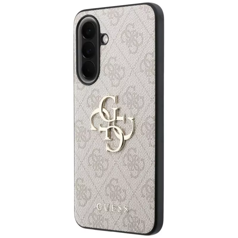 Guess Leather 4G Metal Logo Funda para Samsung Galaxy A57 5G Rosa