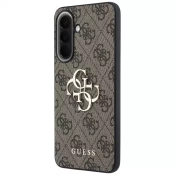 Guess Leather 4G Metal Logo Funda para Samsung Galaxy A37 5G - Marrón