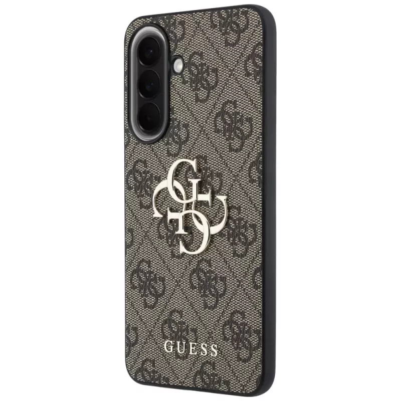 Guess Leather 4G Metal Logo Funda para Samsung Galaxy A37 5G - Marrón