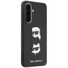 KARL LAGERFELD Funda para Samsung Galaxy A37 5G con Karl & Choupette Heads, Pins & Logo, Negro
