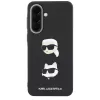 KARL LAGERFELD Funda protectora para Samsung Galaxy A57 5G, Negro, con Karl & Choupette Heads, Pins & Logo