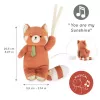 Kaloo Petit Songe Peluche musical panda rojo 20 cm caja de regalo