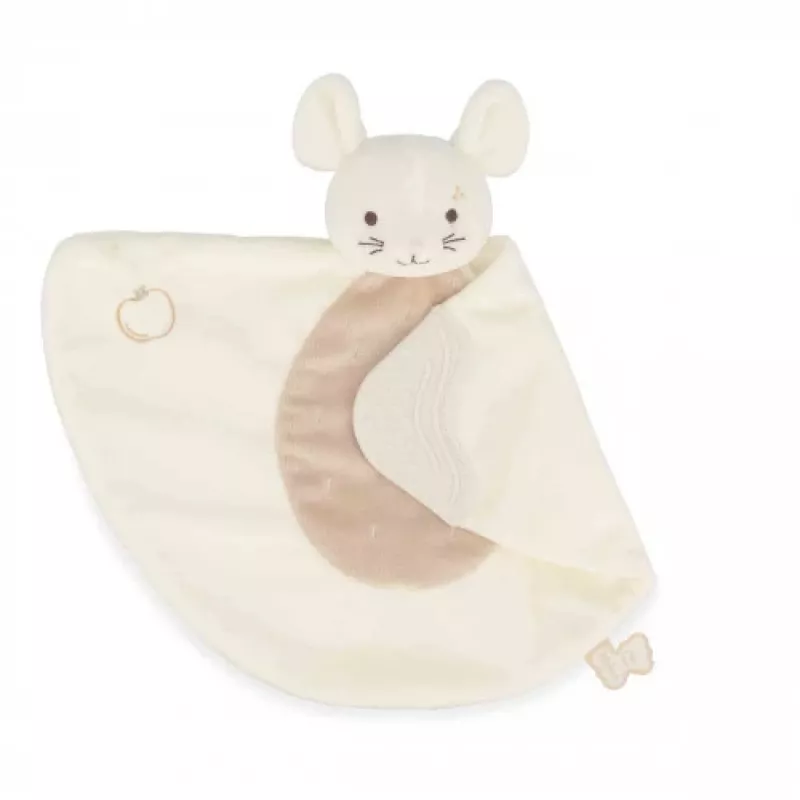 Kaloo Trapo de apego para bebé con mordedor de silicona 23 cm Grignoti ratón