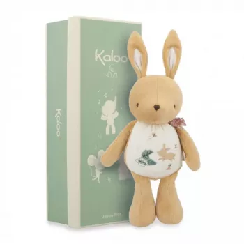Kaloo Peluche conejo sonajero 28 cm en caja de regalo colección Petites Chansons