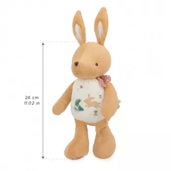 Kaloo Peluche conejo sonajero 28 cm en caja de regalo colección Petites Chansons