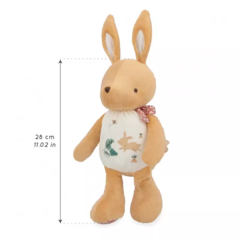 Kaloo Peluche conejo sonajero 28 cm en caja de regalo colección Petites Chansons