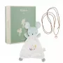 Kaloo Set de regalo 2 en 1 (trapito de apego + collar bola de embarazo) ratón Petites Chansons