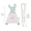 Kaloo Set de regalo 2 en 1 (trapito de apego + collar bola de embarazo) ratón Petites Chansons