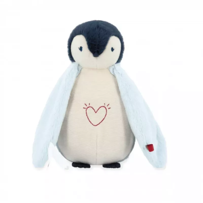 Kaloo Complices Pingüino Peluche luz nocturna con LED de 7 colores y canciones de cuna