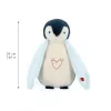Kaloo Complices Pingüino Peluche luz nocturna con LED de 7 colores y canciones de cuna