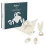 Kaloo Set de Regalo 3 en 1 Conejo (Trapo de Peluche + Mordedor + Botines) Crema Colección Lapinoo