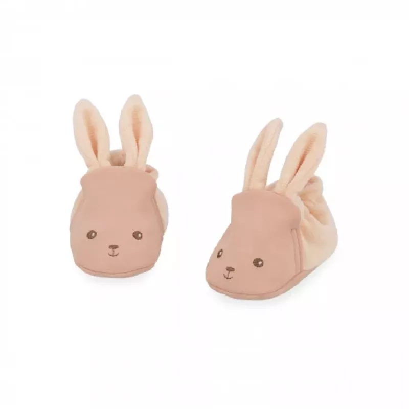 Kaloo Set de Regalo 3 en 1 Bebé Conejo (Trapo de Peluche + Mordedor + Botines) Melocotón Lapinoo