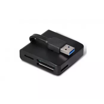 EXERTIS CONNECT Lector de tarjetas USB 3.0 Lector compacto para tarjetas de memoria y tarjetas SIM (730985)