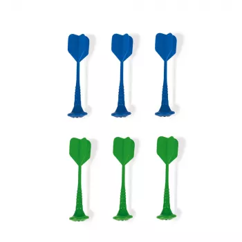 Set de dardos magnéticos Janod 6 piezas (verde y azul)