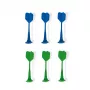 Set de dardos magnéticos Janod 6 piezas (verde y azul)