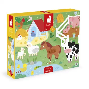 Janod Puzzle sensorial táctil Granja 20 piezas 2+