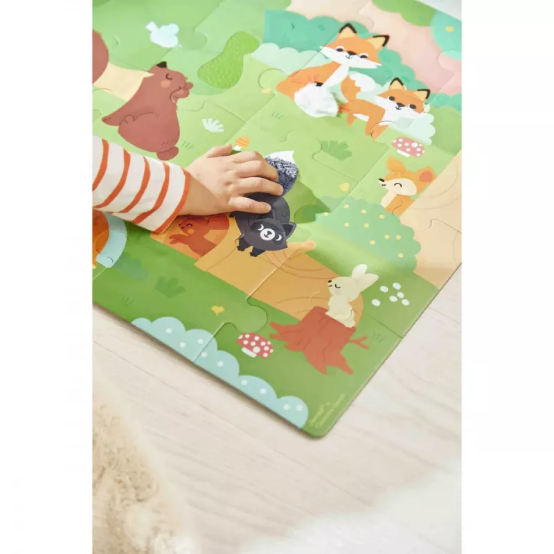 Janod Puzzle sensorial táctil Bosque 20 piezas 2+