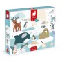 Janod Puzzle sensorial táctil Tierra polar 20 piezas a partir de 2 años